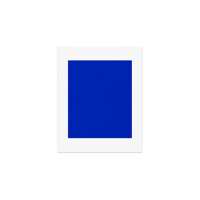 ROYAL BLUE Solid Color Plain Bold  Vibrant Blue Shade  Art Print Gallery Image 1