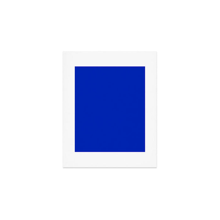 ROYAL BLUE Solid Color Plain Bold  Vibrant Blue Shade  Art Print Gallery Image 1