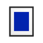 ROYAL BLUE Solid Color Plain Bold  Vibrant Blue Shade  Framed Art Print Gallery Image 6
