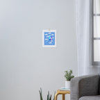 Stairway To Heaven - Blue Sky Minimalist Modern Abstract Illustration Art Print Gallery Image 3