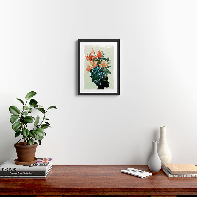 Black & Bloom 3 Framed Art Print Gallery Image 2