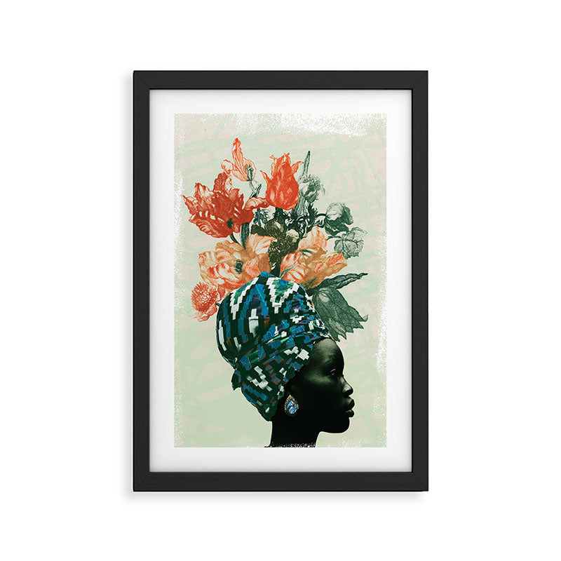 Black & Bloom 3 Framed Art Print Gallery Image 2