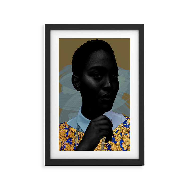 Black Gold Framed Art Print Gallery Image 2