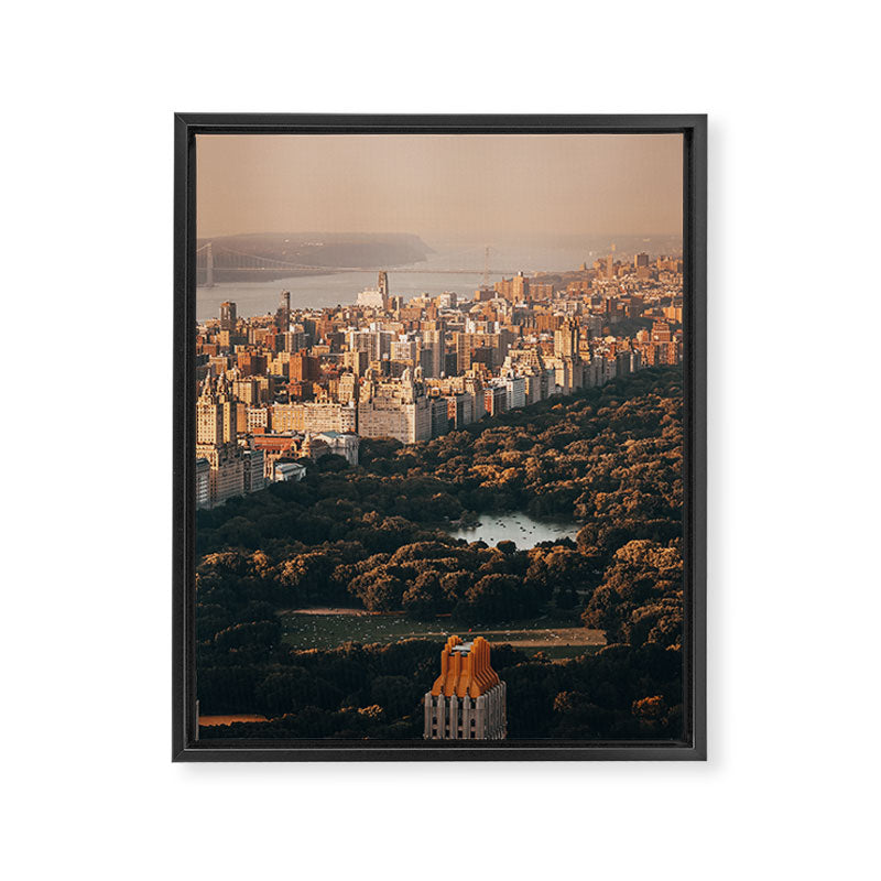 New York City Central Park Framed Canvas Print