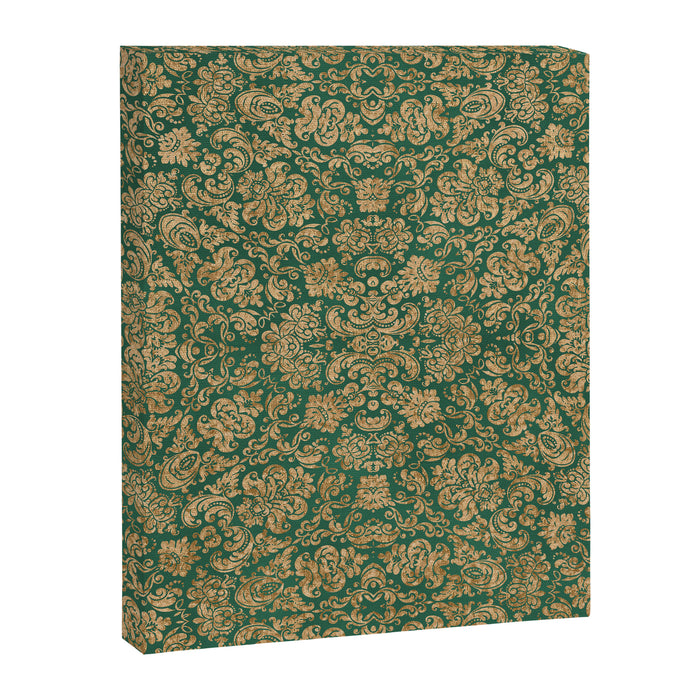 Antique Gold and Green Brocade Pattern Canvas Print Gallery Image 1
