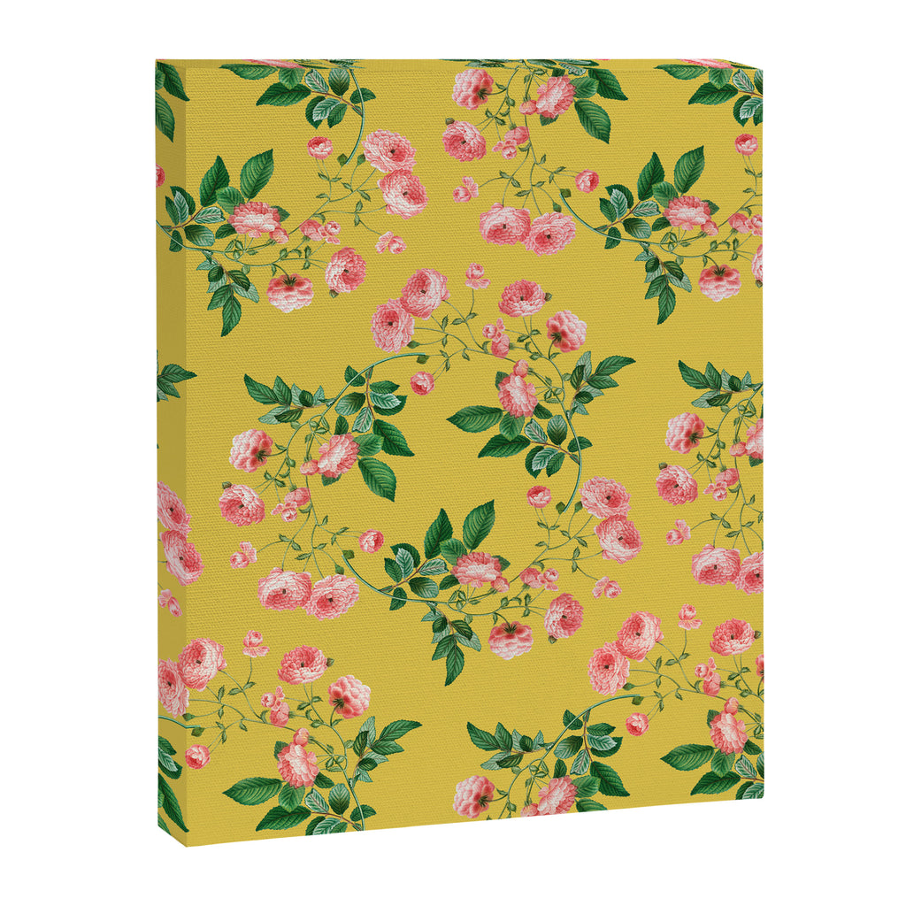 Antique Roses Floral Pattern Canvas Print Gallery Image 8