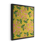 Antique Roses Floral Pattern Framed Canvas Print Gallery Image 2
