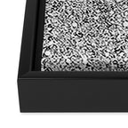 Glitters and Glitz Silver  Framed Canvas Print Gallery Image 3