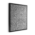Glitters and Glitz Silver  Framed Canvas Print Gallery Image 2