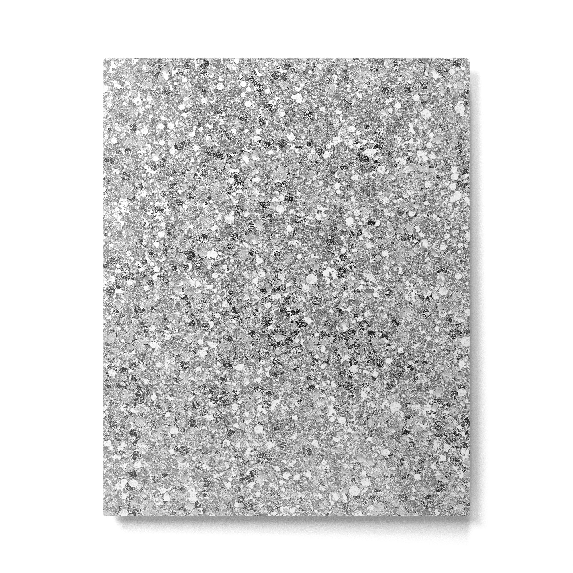Glitters and Glitz Silver  Metal Print Gallery Image 6