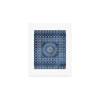 Old Bookshop Magic Mandala in Blue Art Print Gallery Image 1