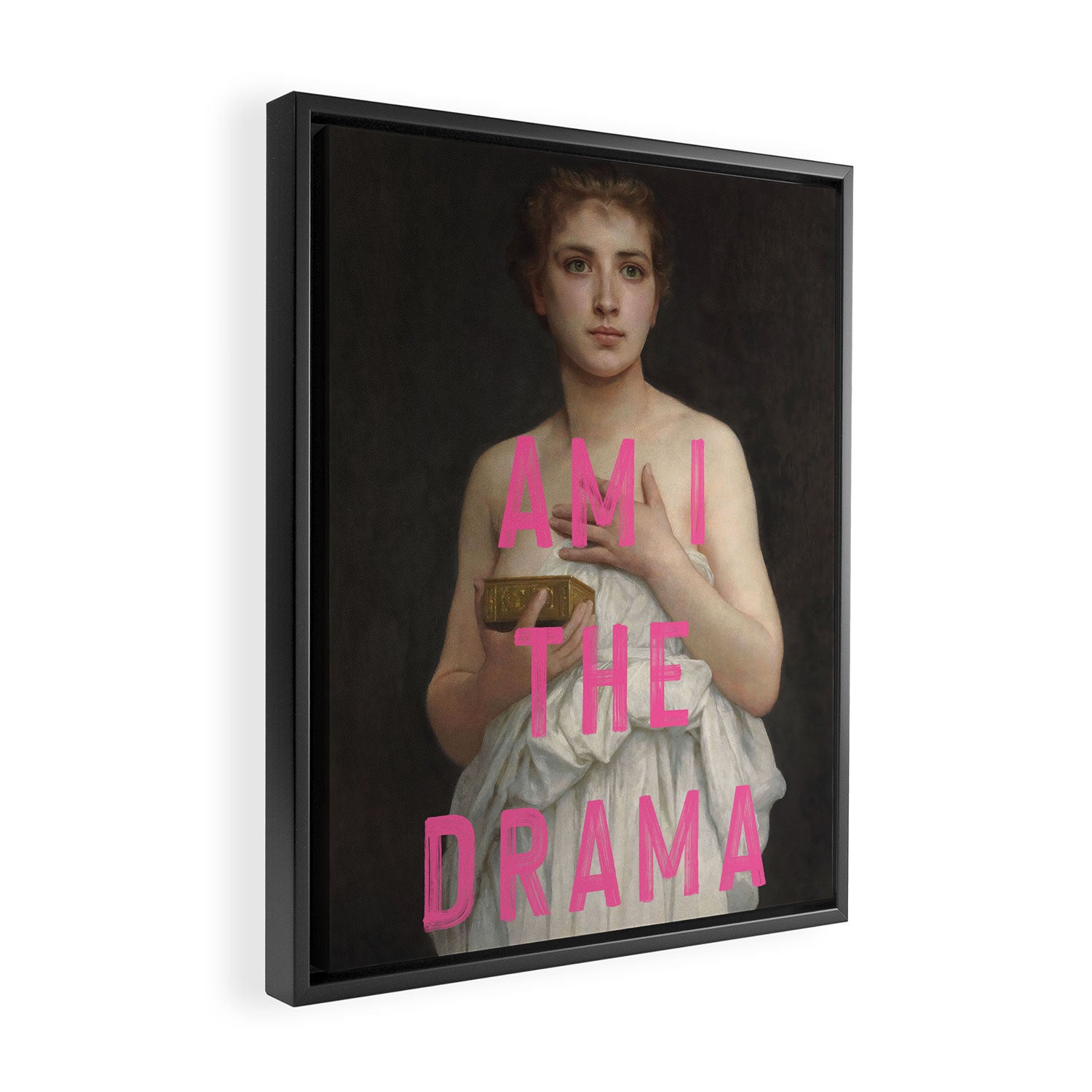 Am I The Drama? Framed Canvas Print Gallery Image 2