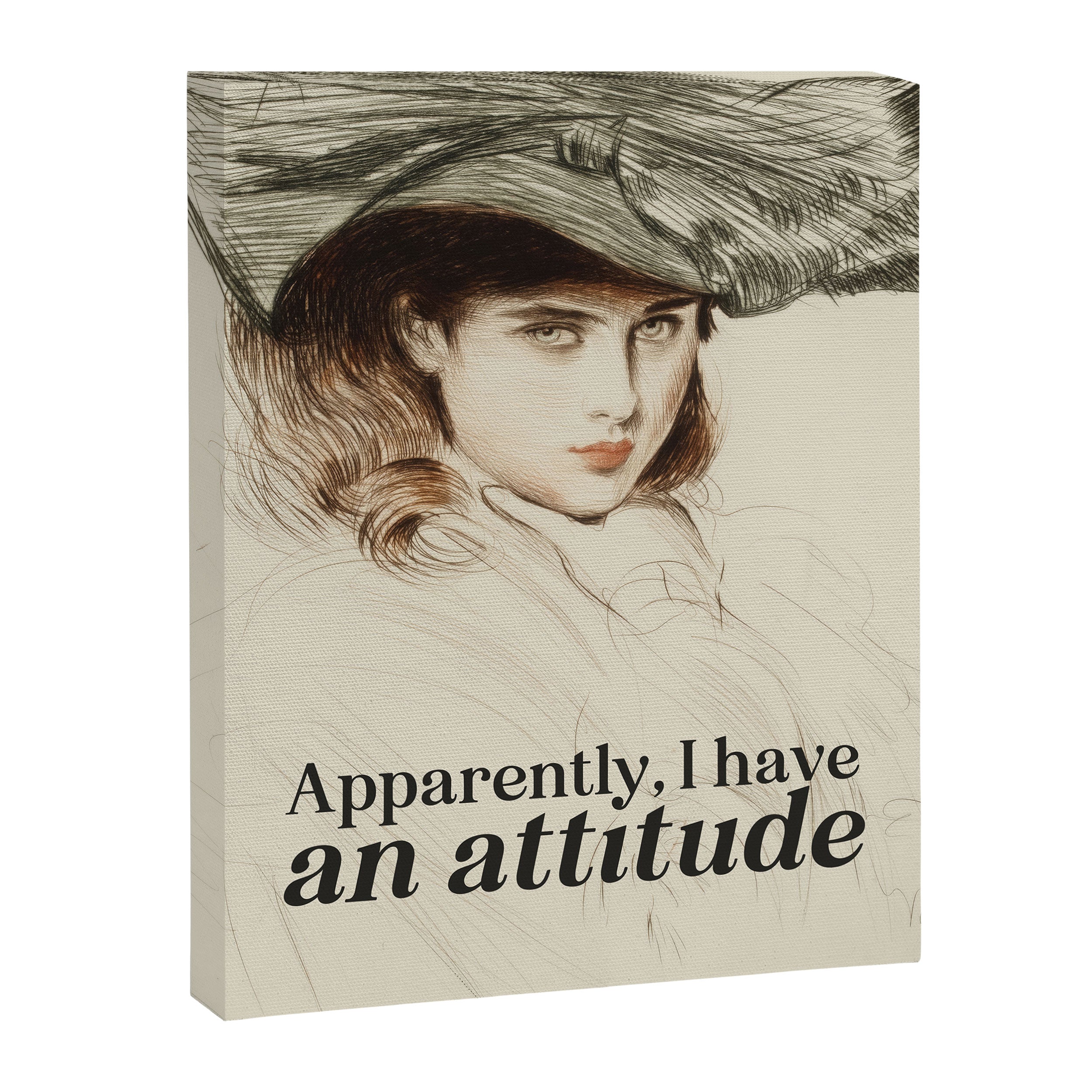 Apparently, I Have an Attitude Canvas Print Gallery Image 6