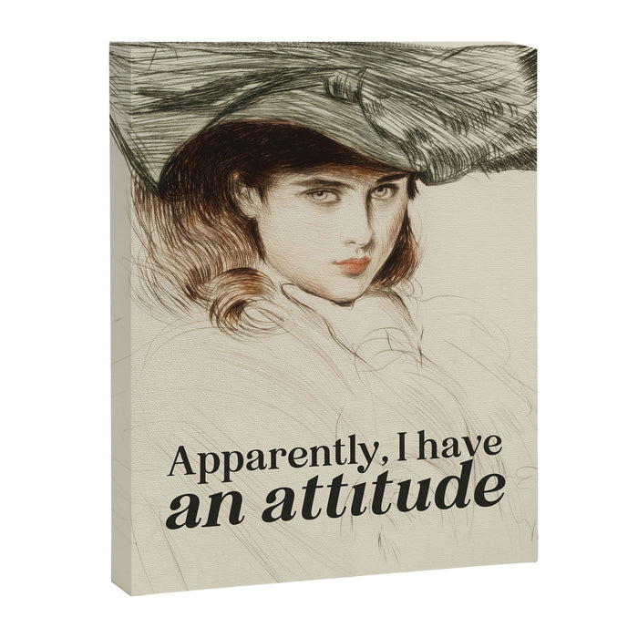Apparently, I Have an Attitude Canvas Print Gallery Image 1