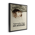 Apparently, I Have an Attitude Framed Canvas Print Gallery Image 2