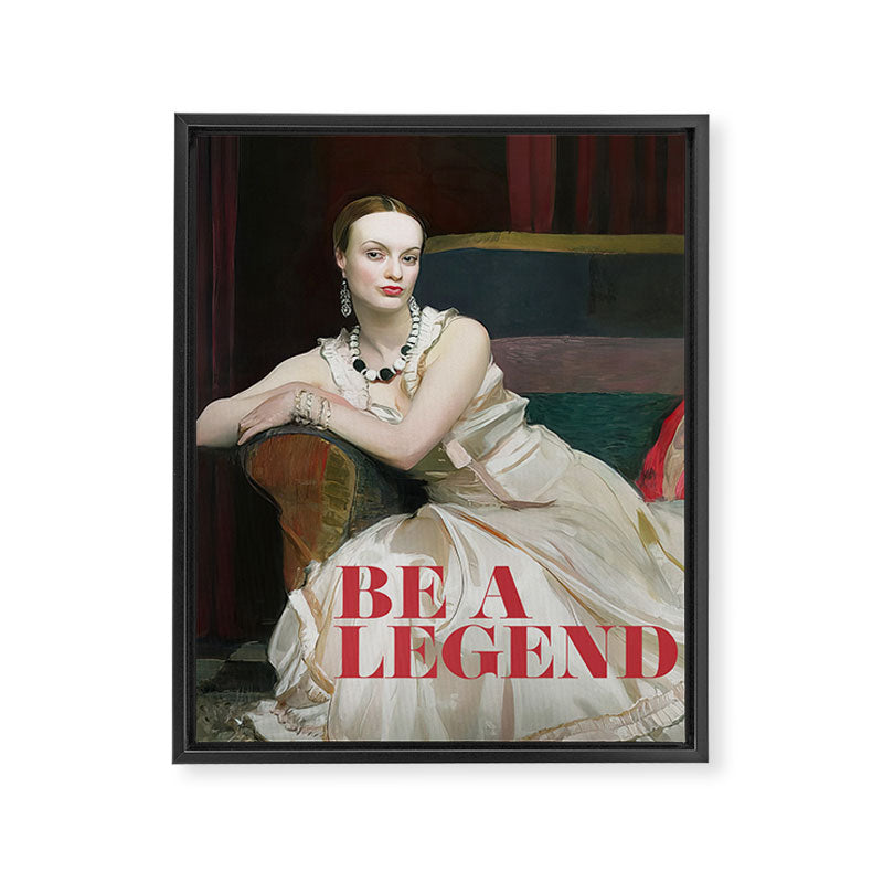 Be a Legend Framed Canvas Print Gallery Image 6