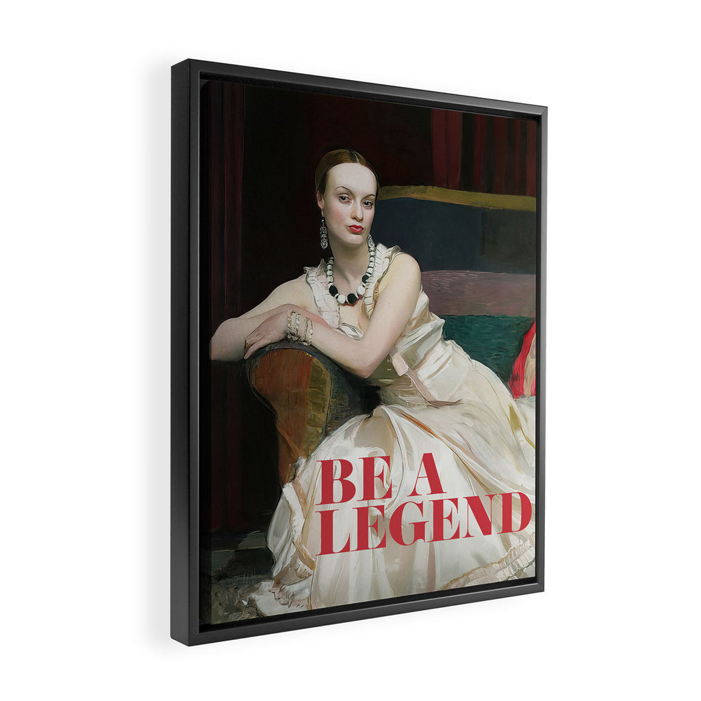 Be a Legend Framed Canvas Print Gallery Image 2