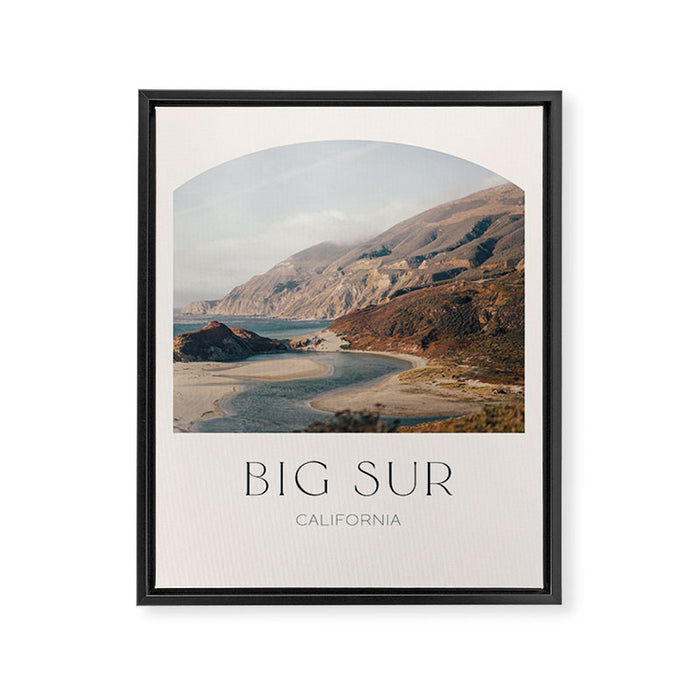 Big Sur California Framed Canvas Print Gallery Image 1