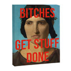 Bitches Get Stuff Done / AOC / Funny Feminist Motivational Quote Canvas Print Gallery Image 6