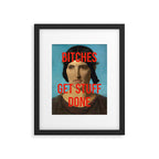 Bitches Get Stuff Done / AOC / Funny Feminist Motivational Quote Framed Art Print Gallery Image 5