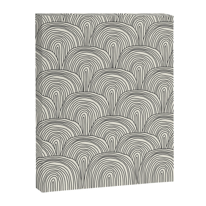 Boho Rainbows in Black and White Canvas Print Gallery Image 1