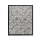 Boho Rainbows in Black and White Framed Canvas Print Gallery Image 8