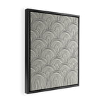 Boho Rainbows in Black and White Framed Canvas Print Gallery Image 2
