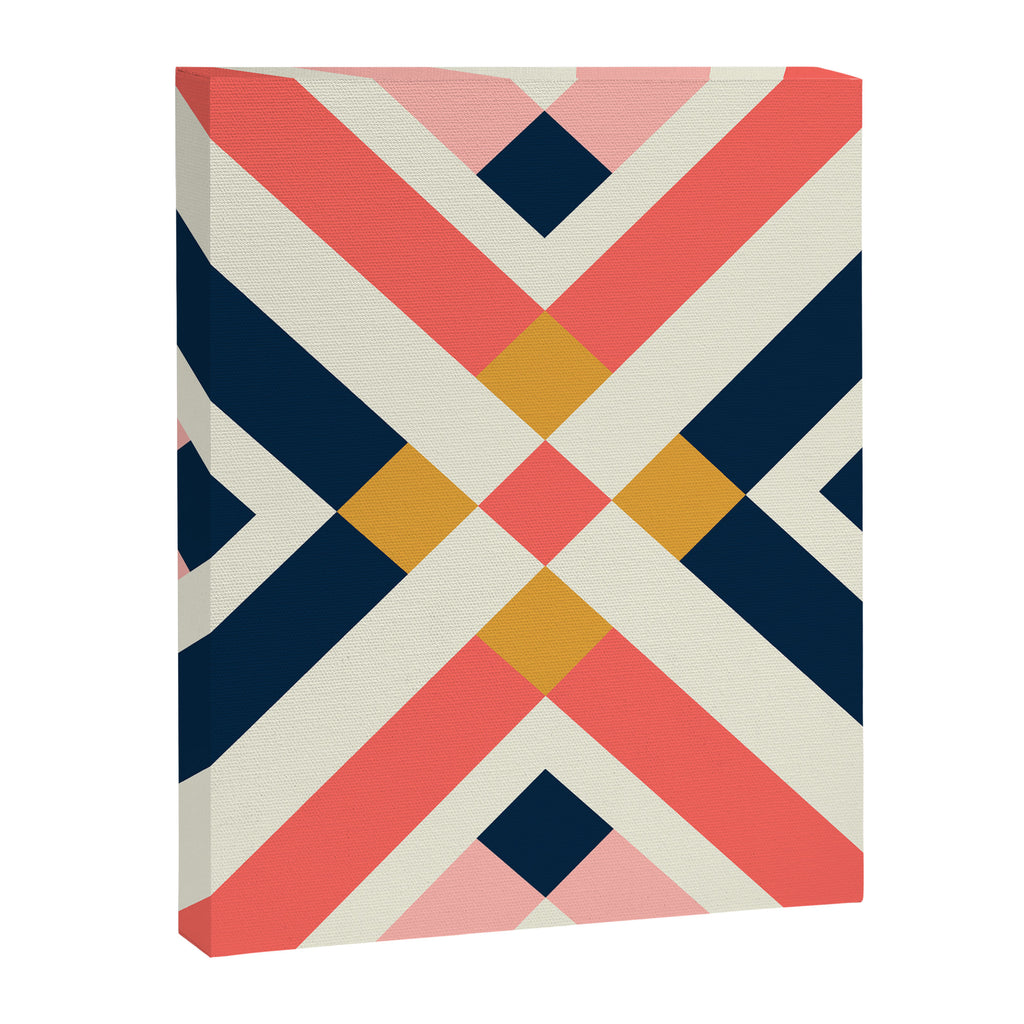 Bold Geometric Quilt Block Canvas Print Gallery Image 8