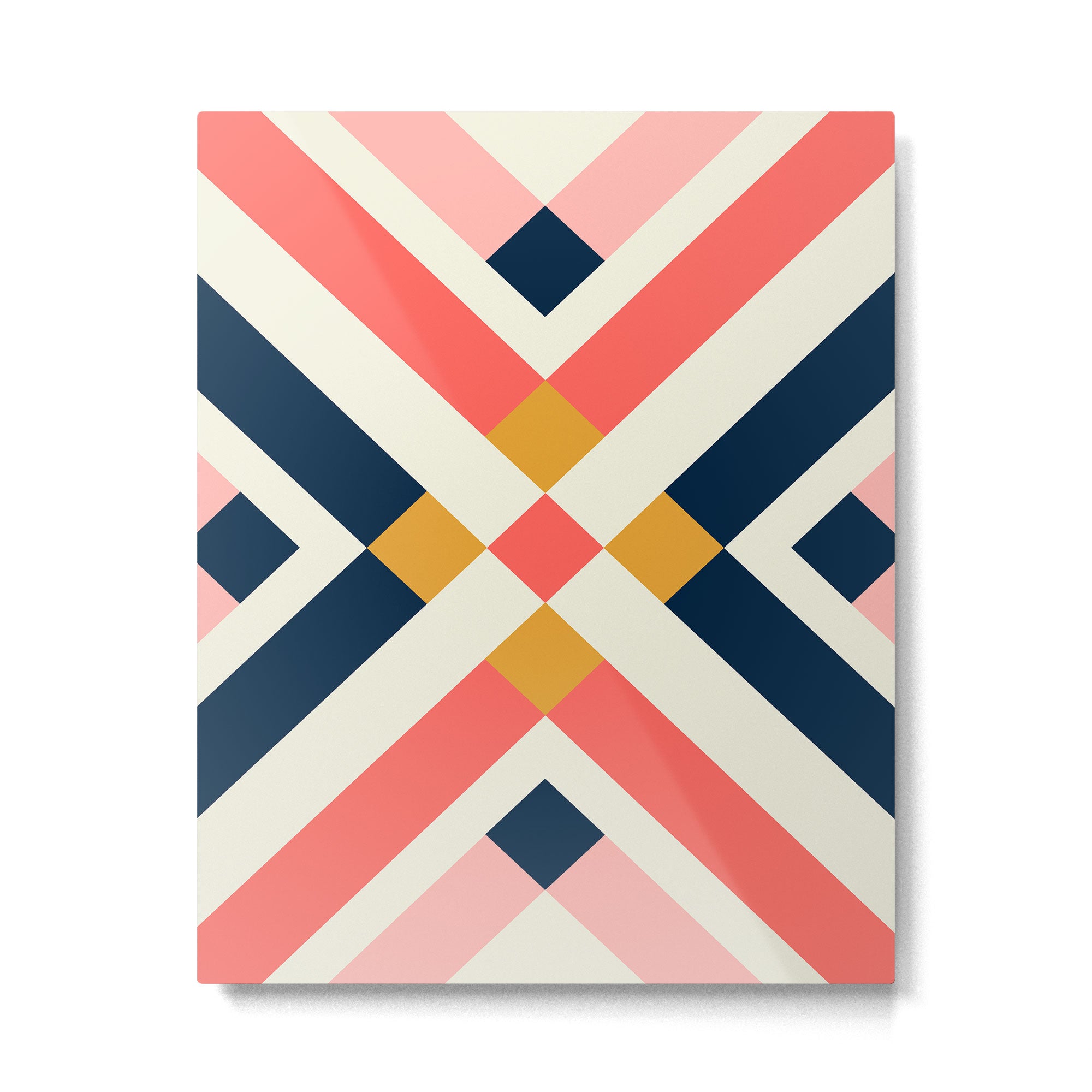 Bold Geometric Quilt Block Metal Print Gallery Image 6
