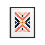 Bold Geometric Quilt Block Framed Art Print Gallery Image 6
