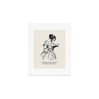 Book Lover Funny Quote - Vintage Illustration, Emotionally Attached to Fictional Characters Art Print Gallery Image 1