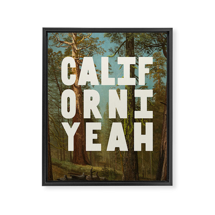 Californiyeah Framed Canvas Print Gallery Image 1