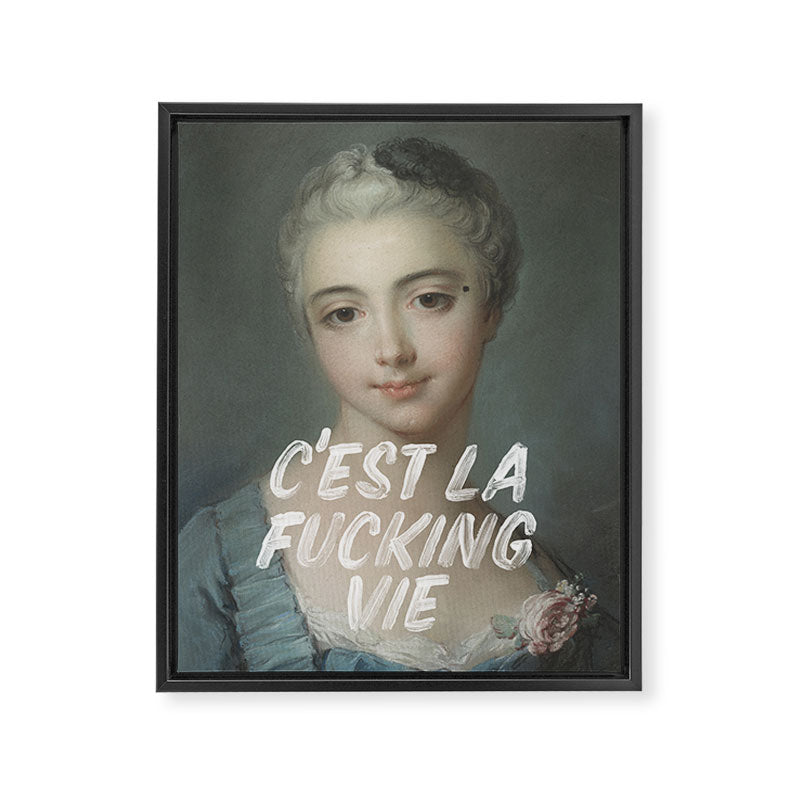 C'est La Vie Framed Canvas Print Gallery Image 6