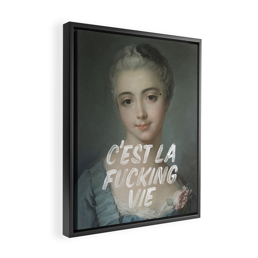 C'est La Vie Framed Canvas Print Gallery Image 2