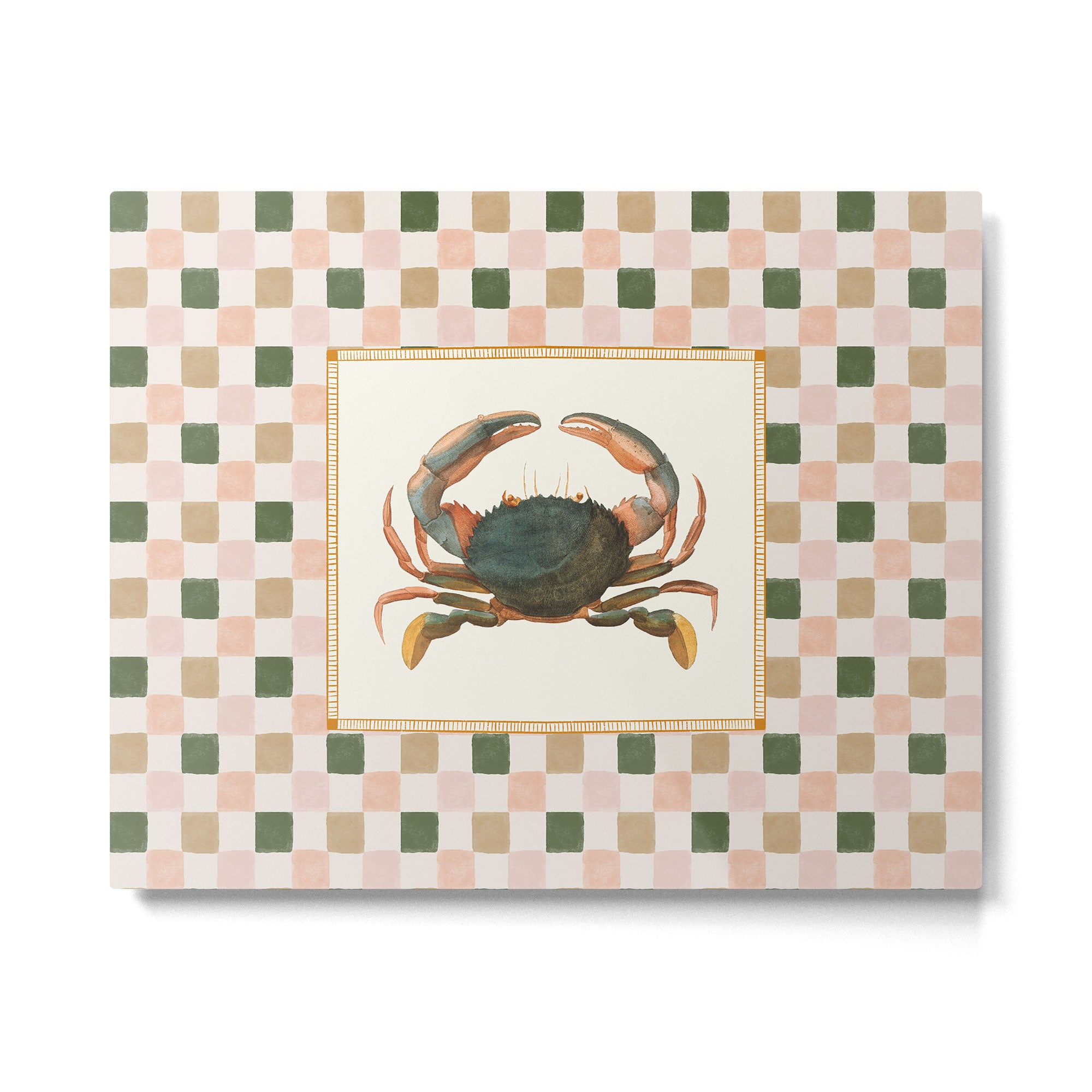 Checkered Crab Metal Print Gallery Image 4