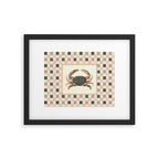 Checkered Crab Framed Art Print Gallery Image 5