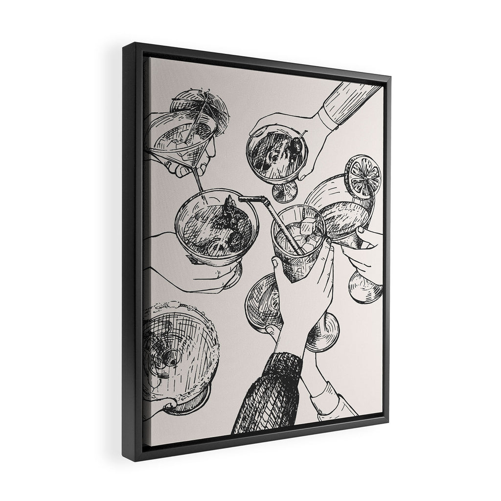 Cheers Framed Canvas Print Gallery Image 2