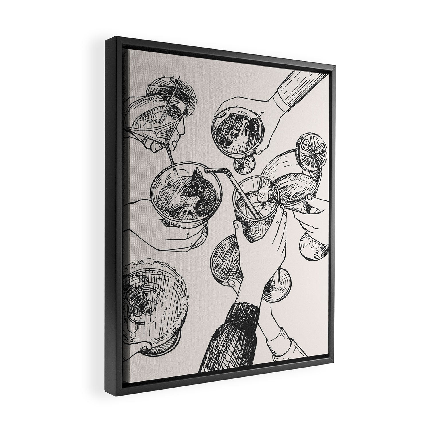 Cheers Framed Canvas Print Gallery Image 2