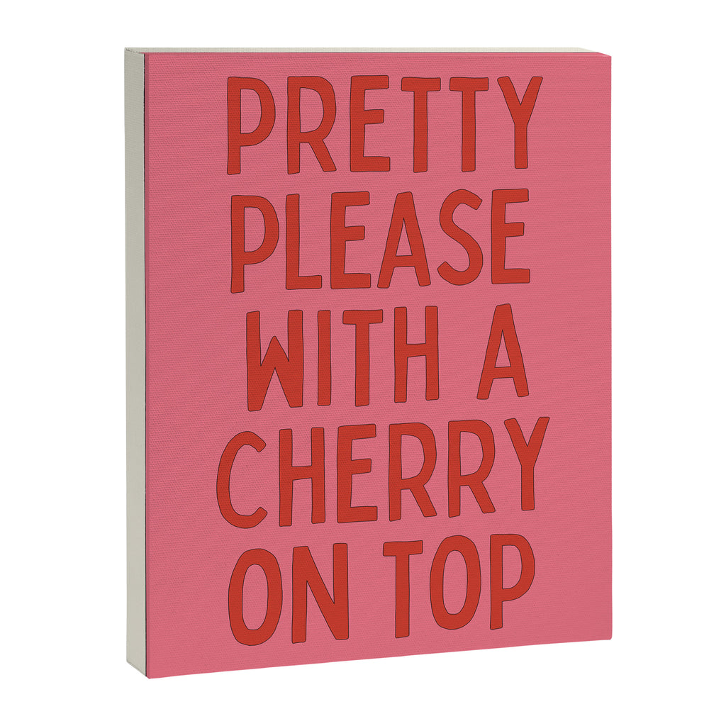 Cherry On Top - Pink and Red Canvas Print Gallery Image 6