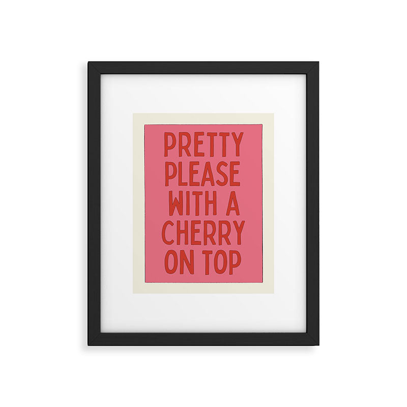 Cherry On Top - Pink and Red Framed Art Print Gallery Image 5