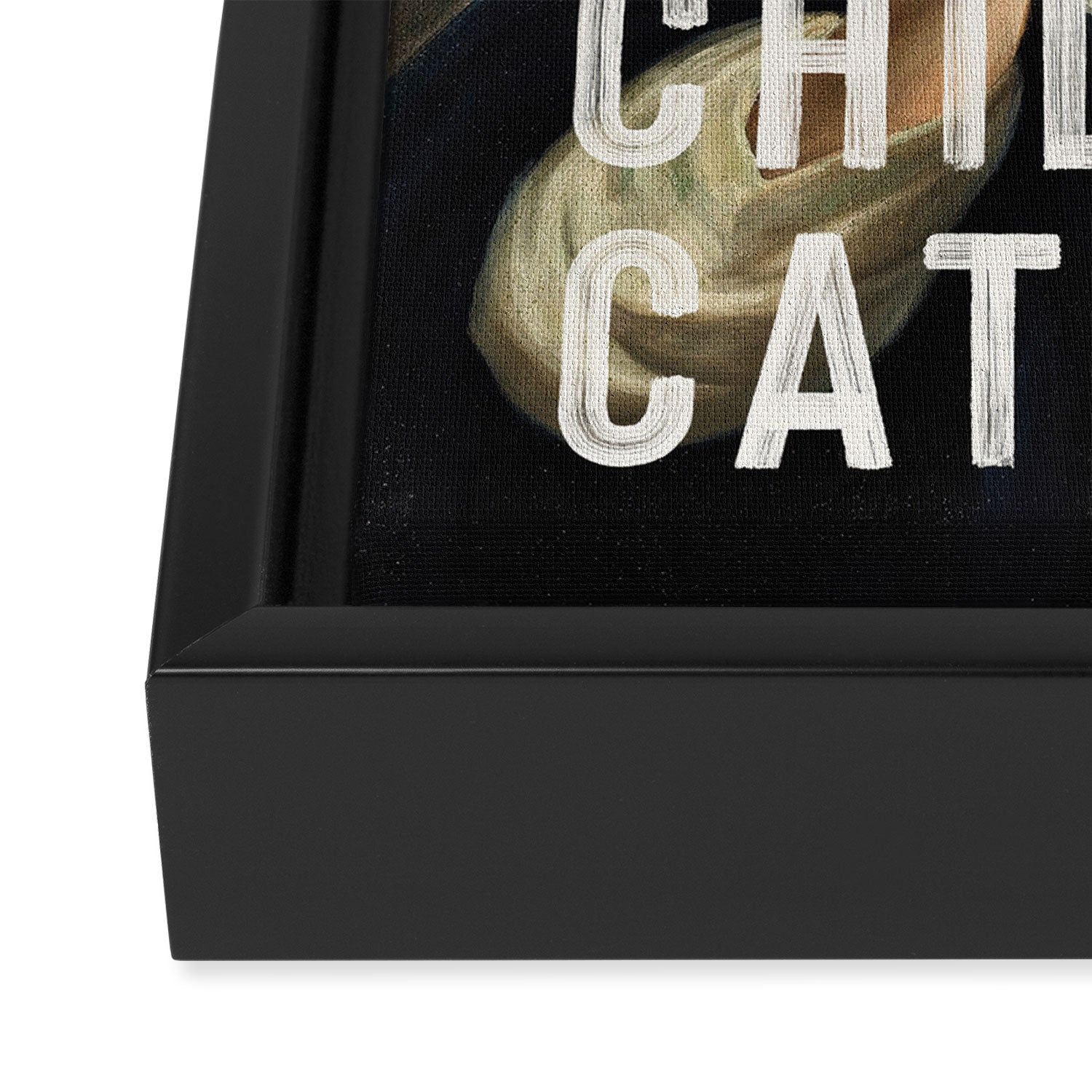 Childless Cat Lady Framed Canvas Print Gallery Image 3
