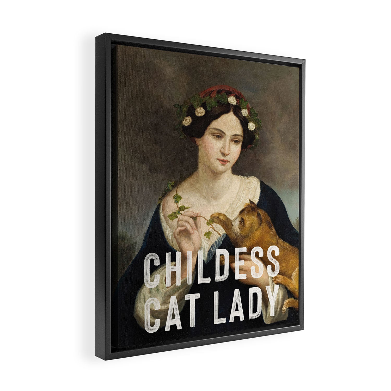 Childless Cat Lady Framed Canvas Print Gallery Image 2