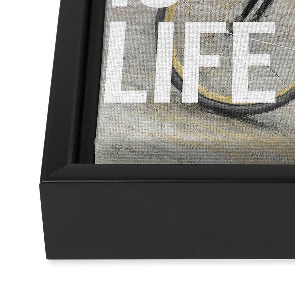 Cycling Is Life Framed Canvas Print Gallery Image 3