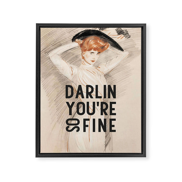Darlin You're So Fine Framed Canvas Print Gallery Image 1