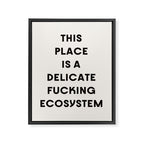 Delicate Fucking Ecosystem - The Bear Funny Saying Framed Canvas Print Gallery Image 6