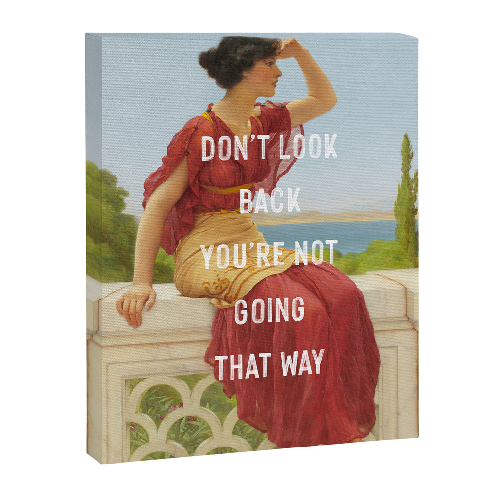 Don't Look Back You're Not Going That Way Canvas Print Gallery Image 6