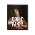 Don't Panic Framed Canvas Print Gallery Image 6