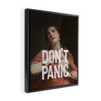 Don't Panic Framed Canvas Print Gallery Image 2