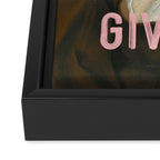 Dont You Dare Give Up Framed Canvas Print Gallery Image 3