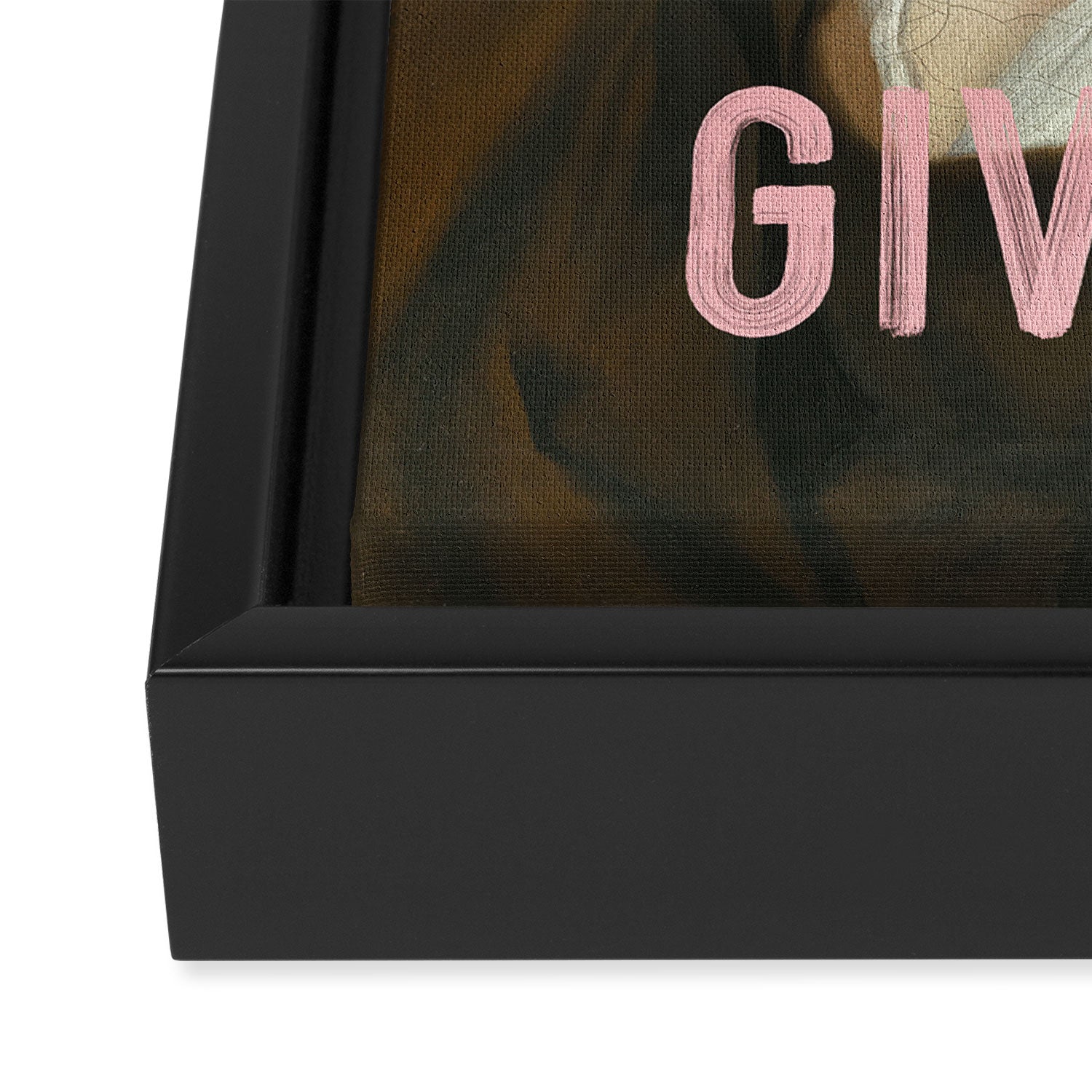 Dont You Dare Give Up Framed Canvas Print Gallery Image 3